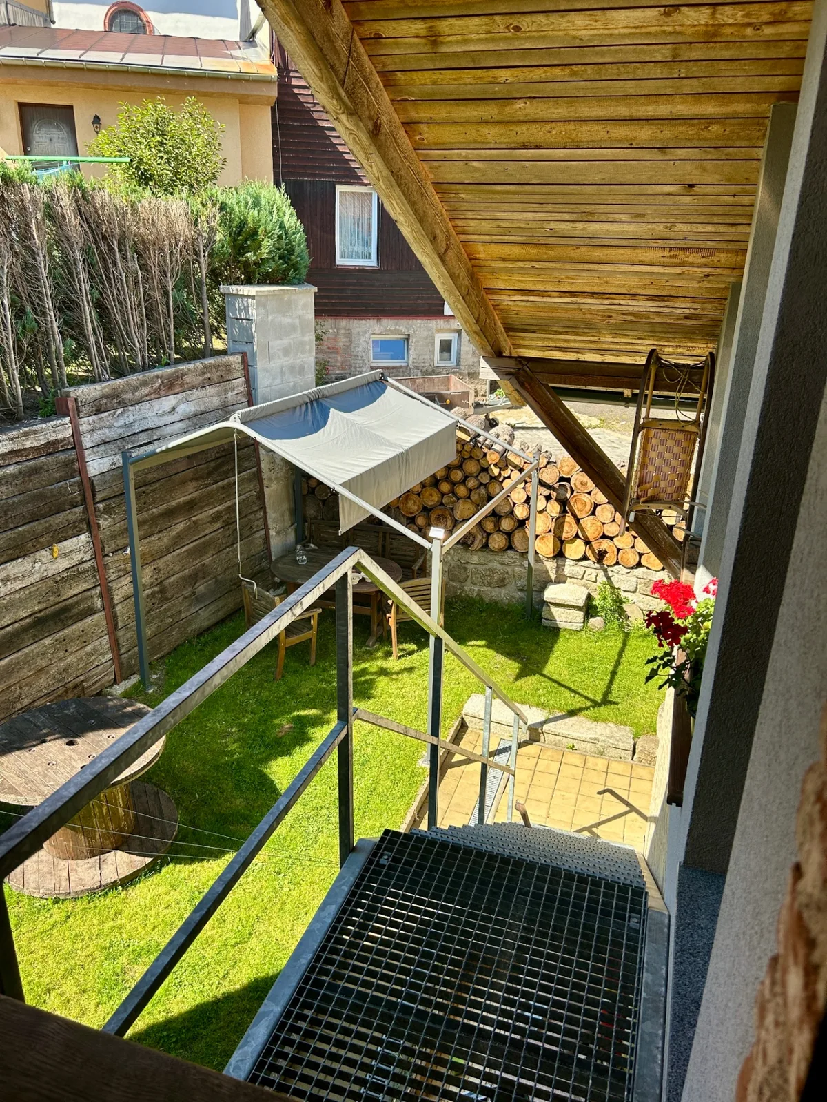 Apartmán Vejmínek – zahrada a terasa