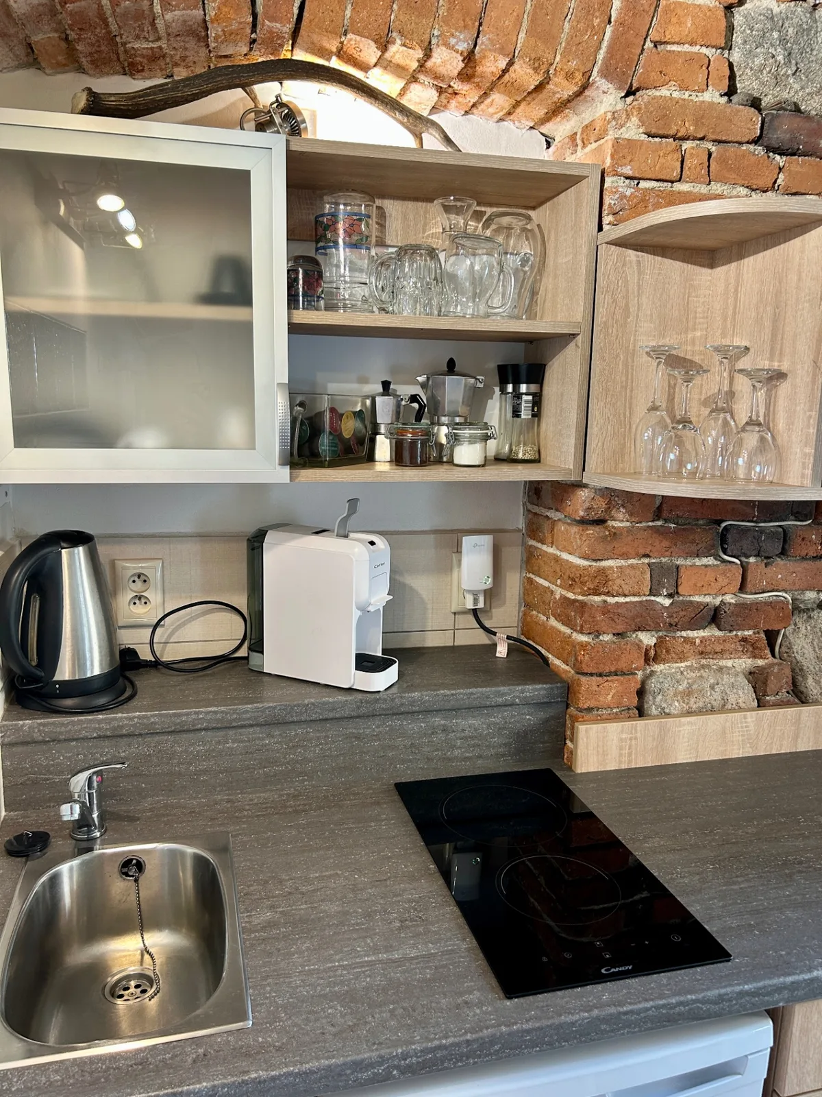 Apartmán Vejmínek – detail kuchyňky