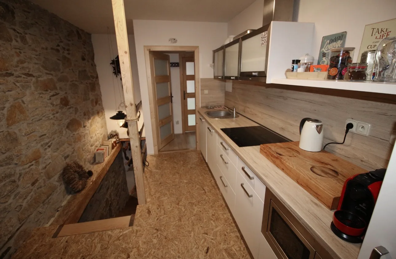 Apartmán Šutrs – společná kuchyň